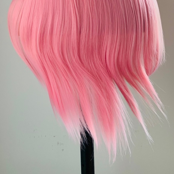 Pink Event Wig with Bangs for Halloween, Cosplay &  Events 🩷 NO FURTHER DISCOUNT - Picture 13 of 13